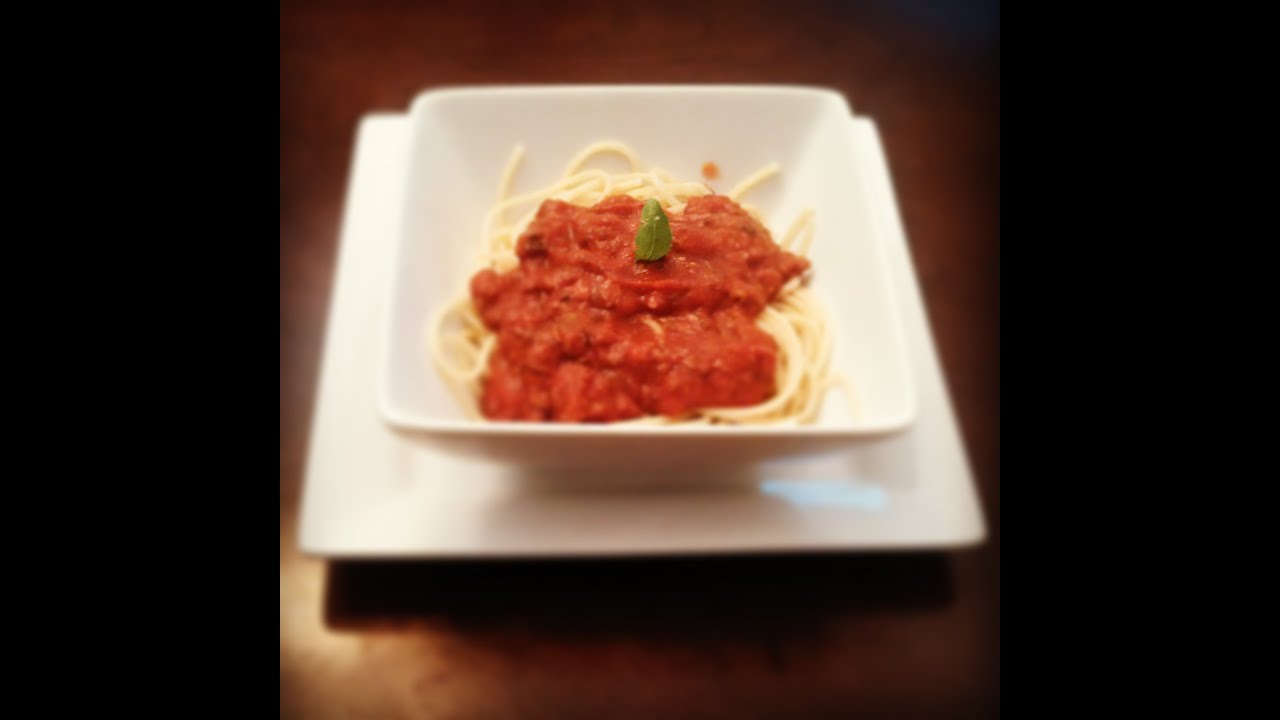 Spicy Spaghetti Sauce YouTube