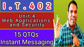 OTQs Instant Messaging | Unit 4 Web applications and Security | CBSE IT 402 | Class 10