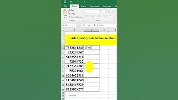 Add country code before Numbers #tipsandtricks  #excelshortsvideo #exceltutorial @learningtech1