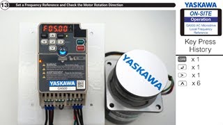 How to Run the Motor at Desired Speed using the Keypad on the GA500 Industrial AC Microdrive