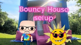 How to setup a bouncy house, Cloud 9 Bouncy House setup.