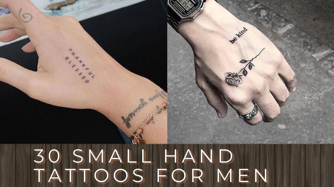 30 MOST ATTRACTIVE SMALL HAND TATTOOS FOR MEN - YouTube