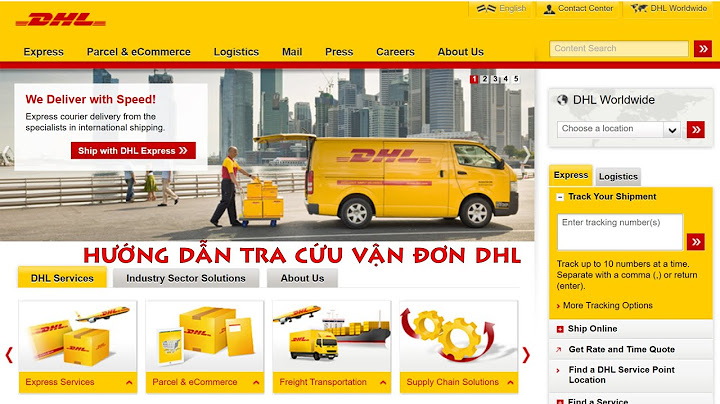 Hướng dẫn book hàng dhl trên web bằng tiếng anh
