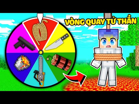 #1 TÔ GÀ THỬ THÁCH 24H QUAY VÒNG QUAY TỬ THẦN TRONG MINECRAFT*TÔ GÀ QUAY VÒNG QUAY CHẾT CHÓC Mới Nhất