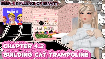 [ZEPETOR CLASS]Chapter 4.2 Building Cute Cat Indoor Trampoline Park |Building zepeto map