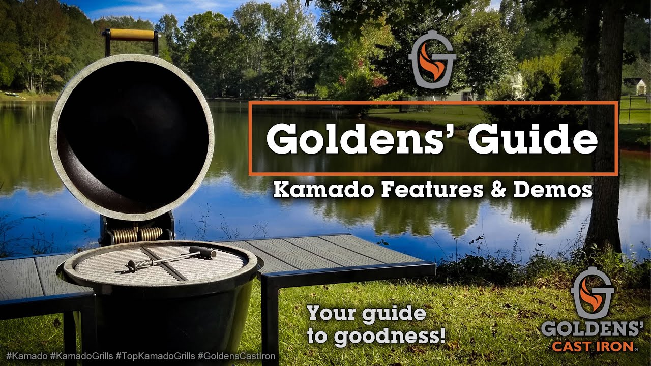 Kamado Grills, Goldens' Cast Iron, Top Quality