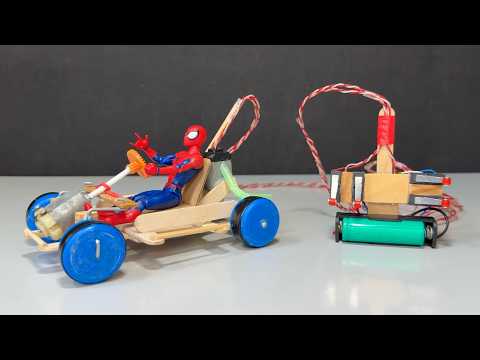 How to Make an RC Sports Car from Popsicle Sticks! 🚗 DIY Project