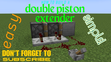 How to make 2 double piston extenders; horizantal and vertical! Please subscribe!!!
