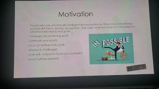 Emotional intelligence Group Project presentation