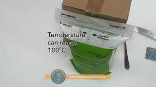 Rehydrating And Warming Freeze Dried Food In A Flameless Mre Heater Bag