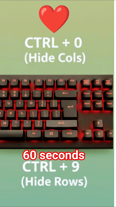 Excel Numeric Shortcut #shorts  #shortsforgoals