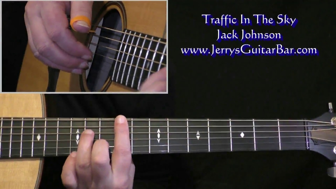 Jack Johnson - Traffic In The Sky | Guitar Lesson, tab & chords - JGB