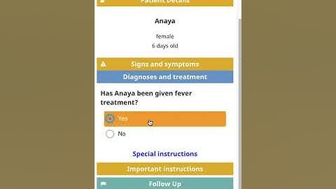 Community Health App – Example CHW experience