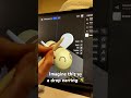 Designing 3D Bee Earrings 🐝 #3dprinting #shapr3d #earrings design