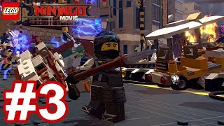 The LEGO Ninjago Movie Videogame - Gameplay Walkthrough Part 3 - Ninjago City Beach | Nya and Zane