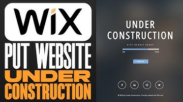 How To Put WIX Website Under Construction (2025)