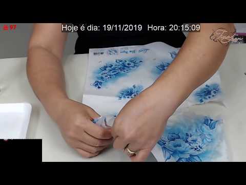 Live bandeja azul com vidro - Live bandeja azul com vidro