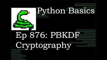 Python Basics Tutorial Cryptography Password Based Key Derivation Function || Data Encryption