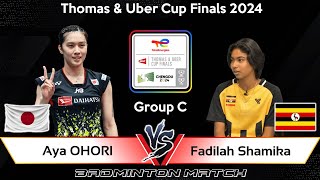 Aya OHORI (JPN) vs Fadilah Shamika (UGD) | Badminton Thomas & Uber Cup Finals 2024