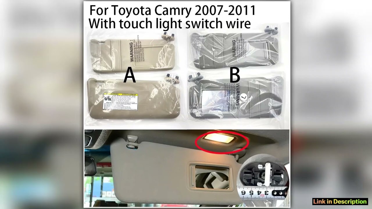 AH839 OME 7432006460B1 For Toyota Camry 20072011 sun visor Car sunshade front parasol Vehicle sunsh