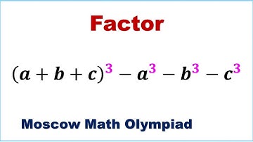 Math Olympiad | Algebra: Factor Interesting Cubed Terms