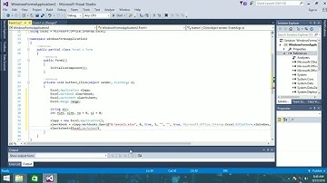 How to Read Excel Files in C# Windows Application