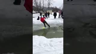 Anton hits the slush rush at mars hill Maine