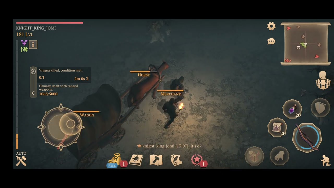 Open the brothers chest in the merchant escort event without using melee weapons 