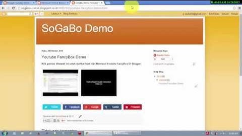 Video Tutorial Cara Membuat Tombol Share Sosial Media Di Blogger