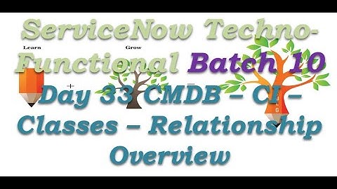 Batch 10 | Day 33 | CMDB - CI - Classes - Relationship Overview #Shorts #Short