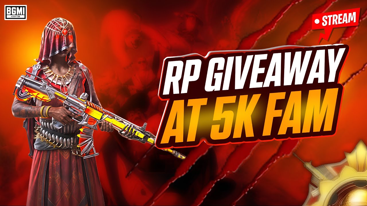 RP Giveaway at 5K 😍 // Daily Redeem Code Drop at 50 Likes // BGMI LIVE ...