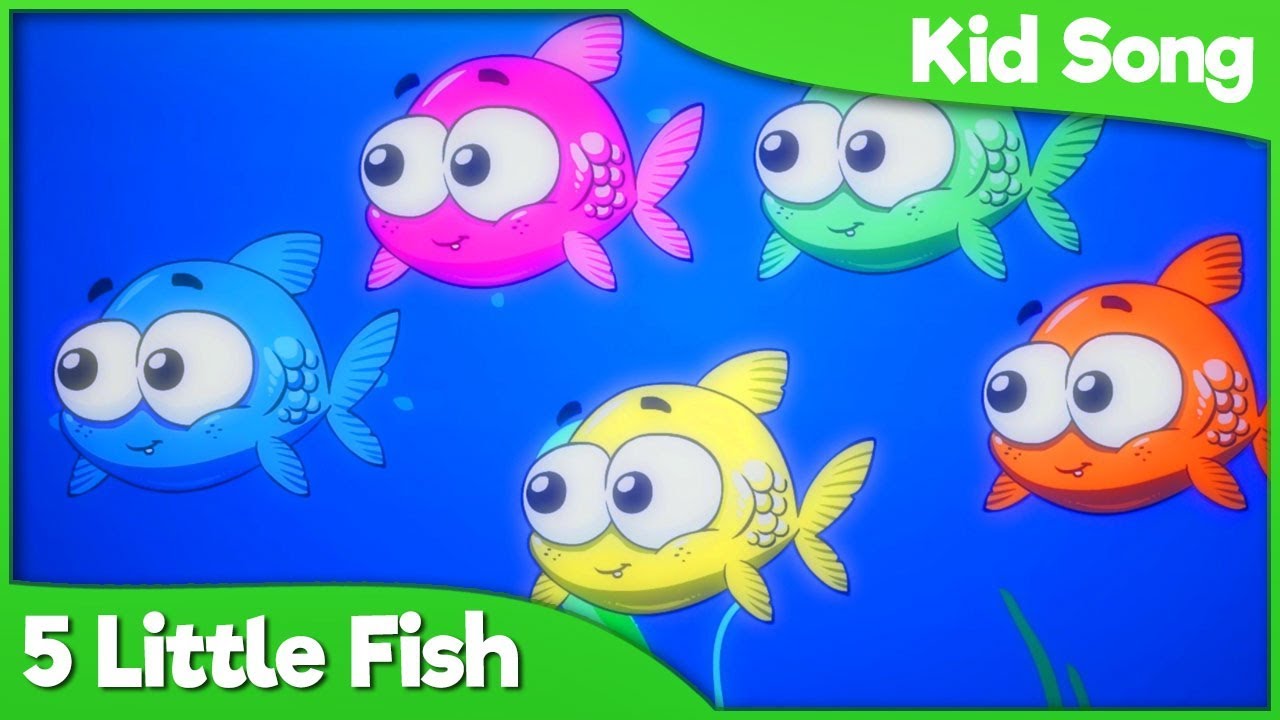 Five Little Fish Song for Kids 🎣 YouTube