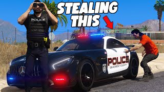 Stealing Police Cars in GTA 5 RP..