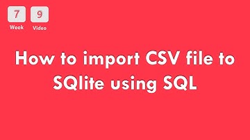 [7-9] CS50x In Arabic - How to import CSV file to SQlite using SQL