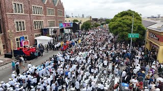 Drone: The Great Lag BaOmer Parade in Los Angeles - Sunday May 26 2024