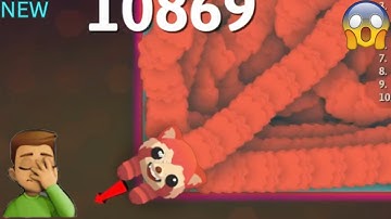 the biggest hacker snake died like a noob! epic snakeio gameplay #ios