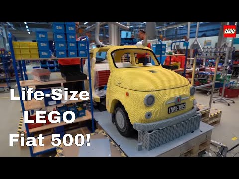 Building of a life-size LEGO brick model of the iconic Fiat 500!