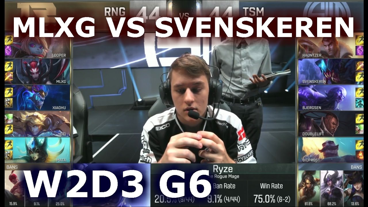 RNG vs TSM W2D3 - MLXG vs SVENSKEREN Player Experience (w/ Inori) | Group D LoL S6 Worlds 2016