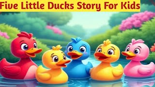 5 Little Duckslearn Colors Song Five Little Ducks Kids Song Super Simple Song Nursery Rhymes