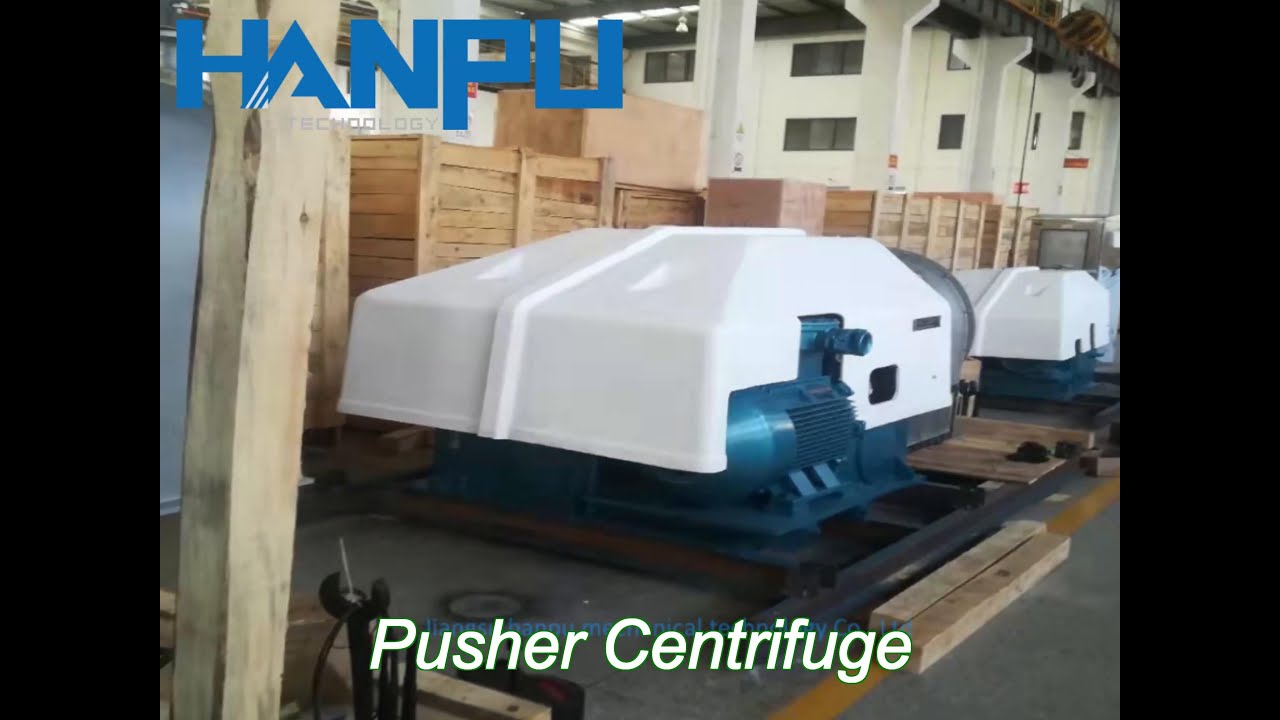 two stage piston pusher centrifuge machine sea salt dewatering separation processing