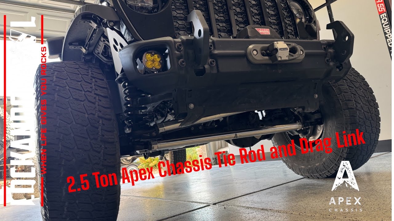 Apex Chassis 2.5 Ton Polished Aluminum Tie Rod and Drag Link install ...
