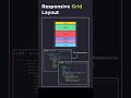 responsive grid layout.#webdesign #viralshort #coding