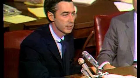 May 1, 1969: Fred Rogers testifies before the Sena...