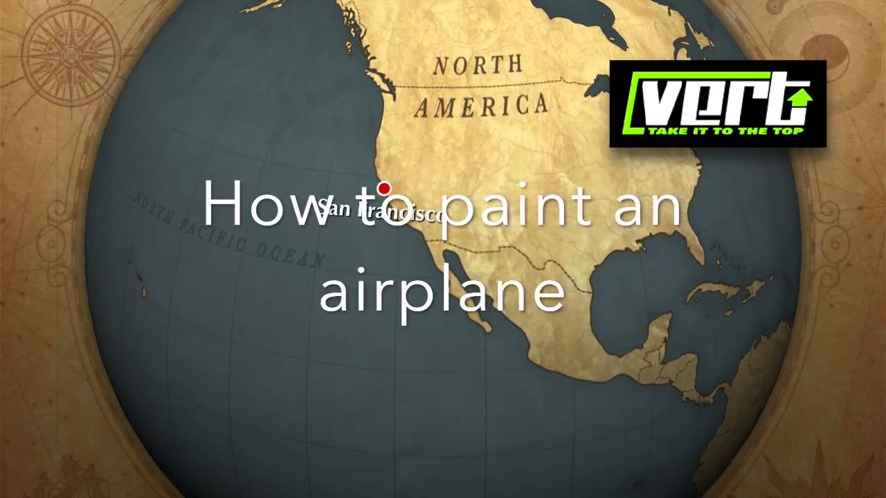 How to paint an airplane all by yourself - YouTube