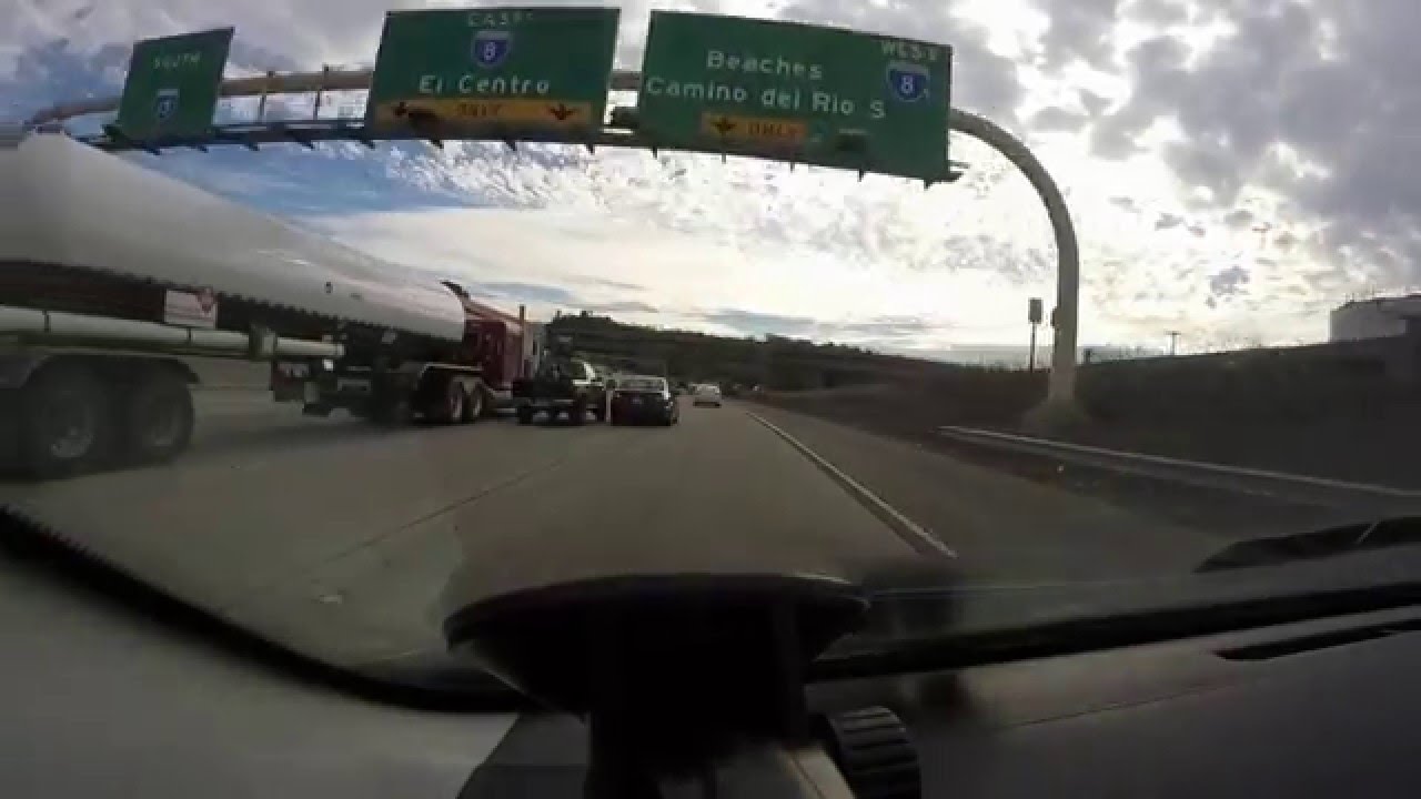 "Whoa!" - Close Call on I-8 West / I-15 South