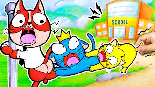 Funny Stories About Rainbow Friends Cute Cats 😻 Diam Official