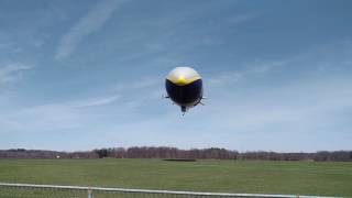 Goodyear Blimp Wingfoot Two Doing Maneuvers 4/9/17