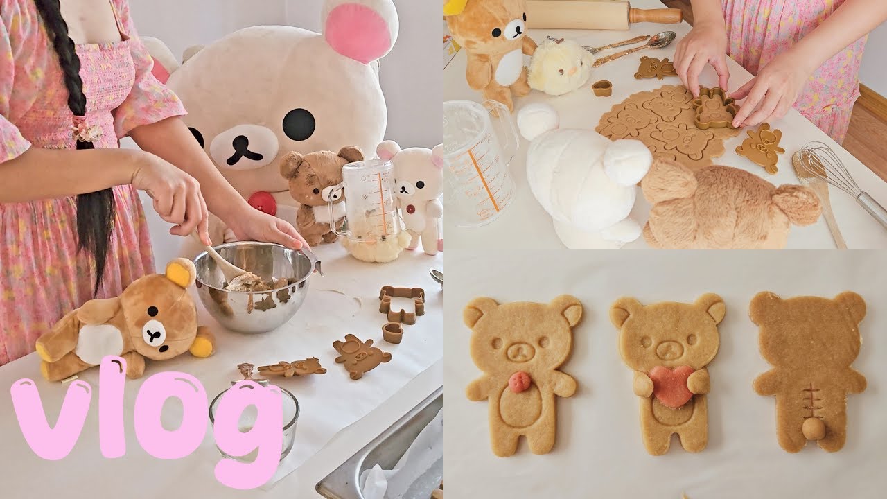 cooking　コリラックマ SUB) リラックマと私 🧸🎀 | welcoming jumbo Korilakkuma, cooking