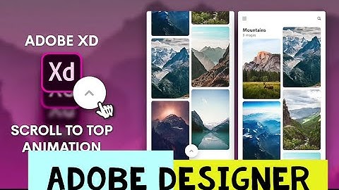 Scroll To Top Animation in Adobe XD | Design Tutorial |Mobeen Shah