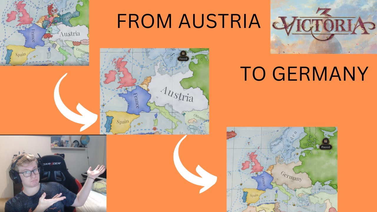 FORMING GERMANY AS AUSTRIA IN VICTORIA 3 (+ a little Tutorial) - YouTube
